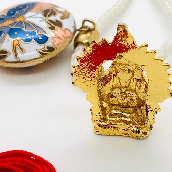 Vintage Asian Tassel / Cloisonné Necklace Lot - Picture 3 of 9